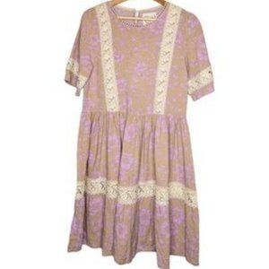 Brand New Sunday Mi Amor Women's Floral Tea Dress